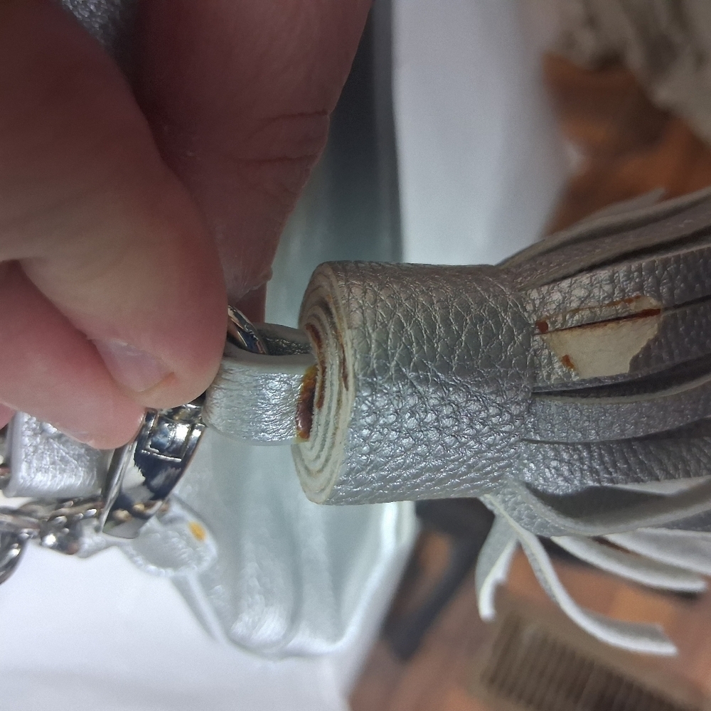 Madden Girl Silver Crossbody Bag - Picture 6 of 8